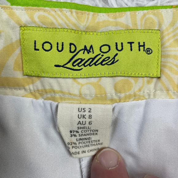 Loudmouth Skirt Womens‎ 2 Multicolor Splatter Skort Golf Outdoor Pockets Ladies - Picture 3 of 11